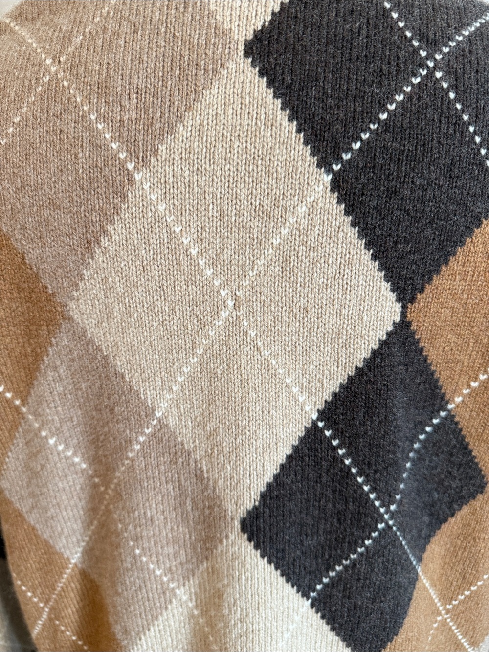 Nili Lotan Wool Argyle Cardigan - Picture 3 of 6
